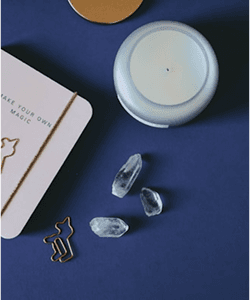 Wellness Gift Box (Journal + Candle + Tea + Cards)